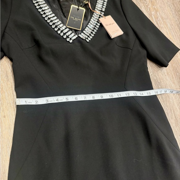 Ted Baker London Crystal Embellished Black Cocktail Dress-US 10/Uk 4-NWT $325 - Picture 5 of 8